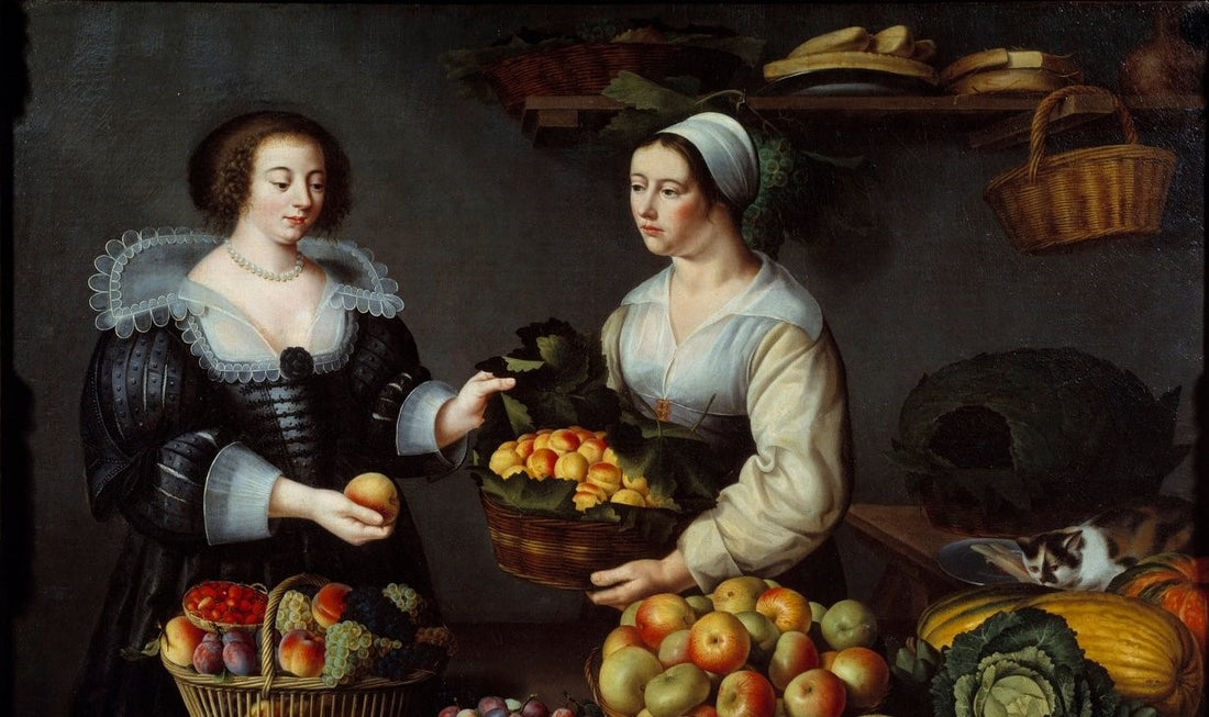 Middeleeuwen Appels Vrouwen Markt